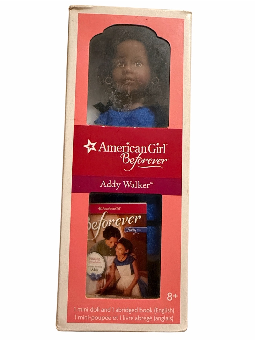 American Girl Addy Walker Mini Doll with Book BeForever Style 6.5” Tall Retired